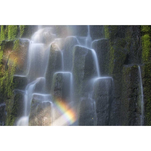 OR, Proxy Falls Waterfall rainbow over columns